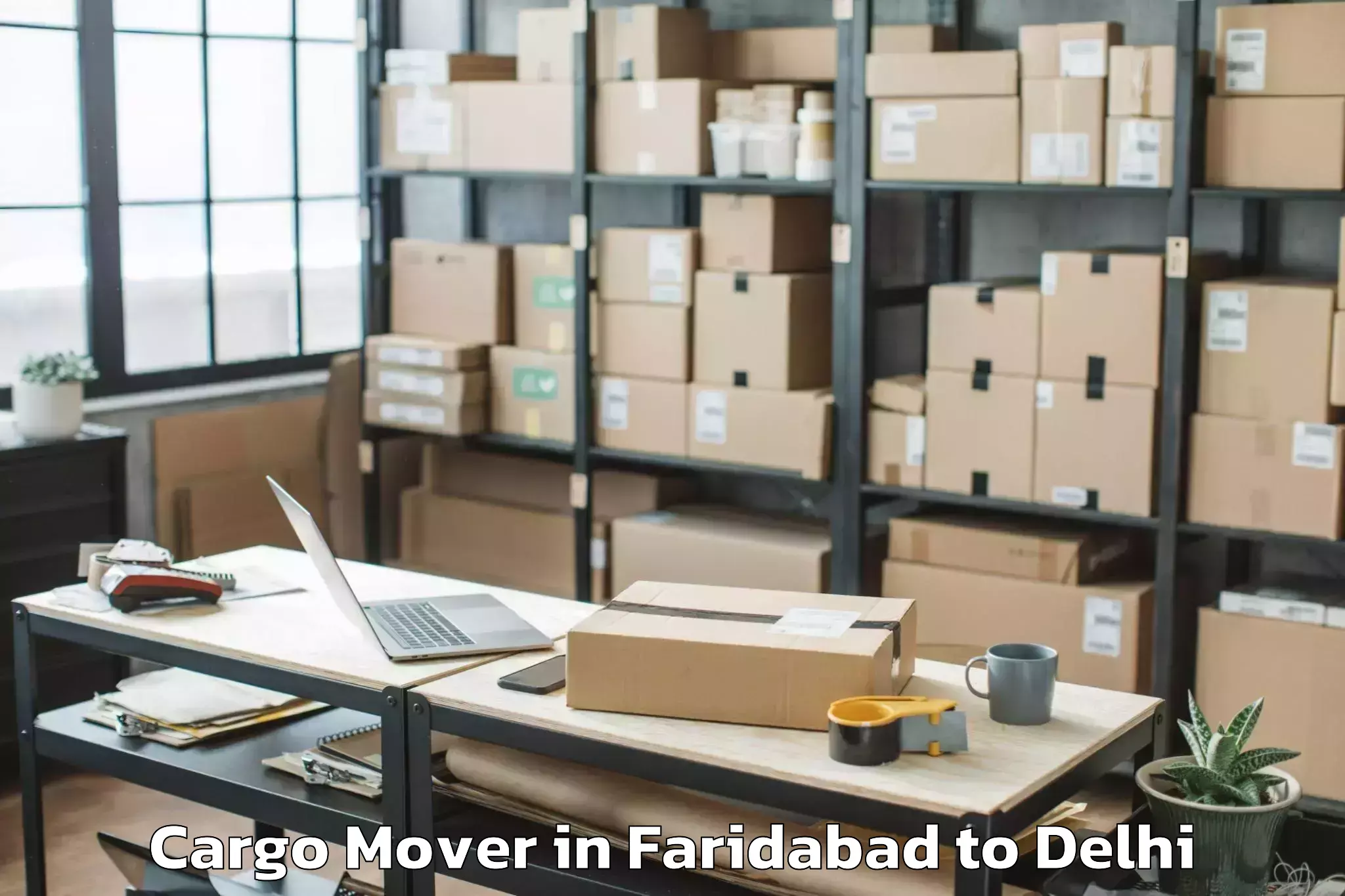 Faridabad to East Delhi Mall Cargo Mover Booking